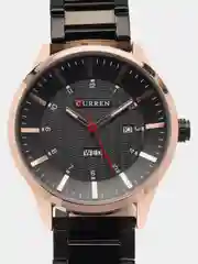 Угольный мужские наручные часы Curren 8316 с календарём в подарочной упаковке