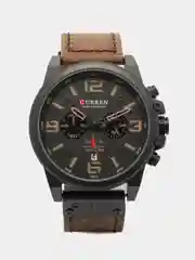 Коричневый мужские наручные часы Curren 8314 в подарочной упаковке