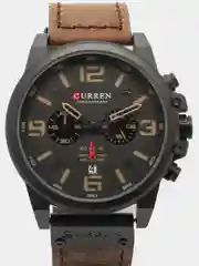 Коричневый мужские наручные часы Curren 8314 в подарочной упаковке