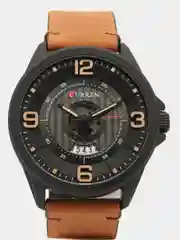 Хаки мужские наручные часы Curren 8305 с календарем в подарочной упаковке