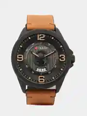 Хаки мужские наручные часы Curren 8305 с календарем в подарочной упаковке