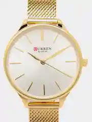 Золотой женские наручные часы Curren 9024 в подарочной упаковке
