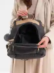 Серый женский рюкзак с защитой от кражи