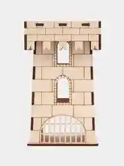 Чайный домик из дерева с крышкой, Башня