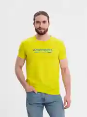 Желтый футболка мужская