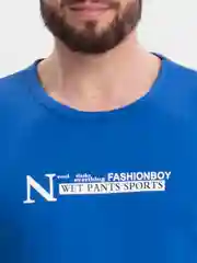 Синий футболка мужская