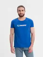 Синий футболка мужская