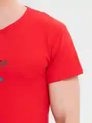Красный футболка мужская