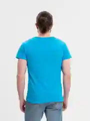 Голубой футболка мужская