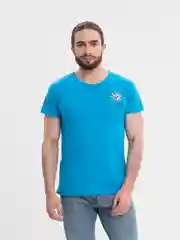 Голубой футболка мужская