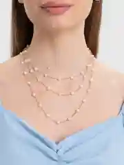 Цепочка ожерелье с жемчужинами
