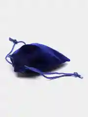 Синий бархатный подарочный мешочек