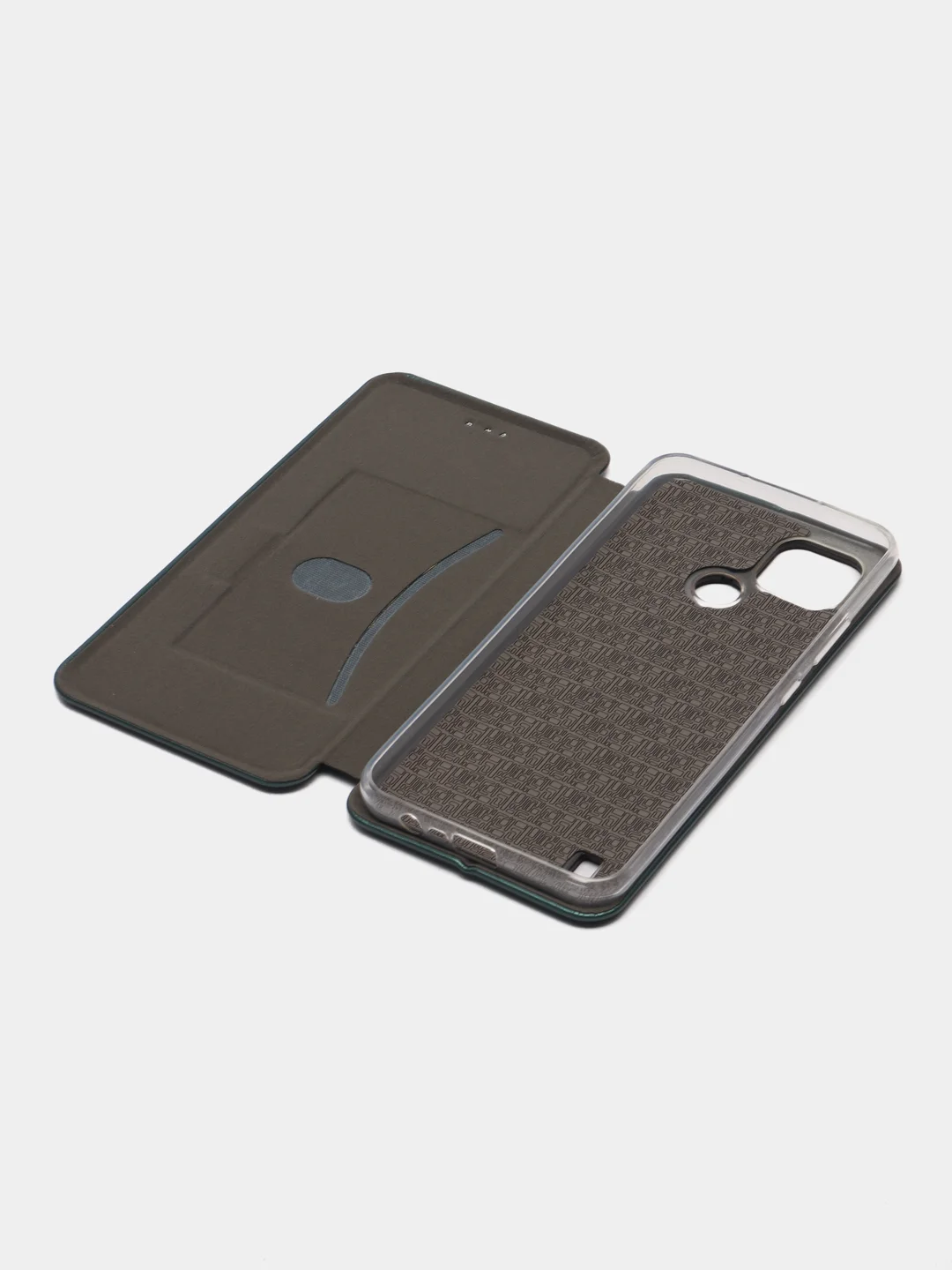 Зеленый чехол-книжка для Realme C21 / C25 / C15 / C11 / 8 / 8 Pro / 6 Pro / C3 / 5 / 6i / 6