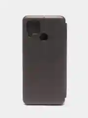 Серый чехол-книжка для Realme C21 / C25 / C15 / C11 / 8 / 8 Pro / 6 Pro / C3 / 5 / 6i / 6
