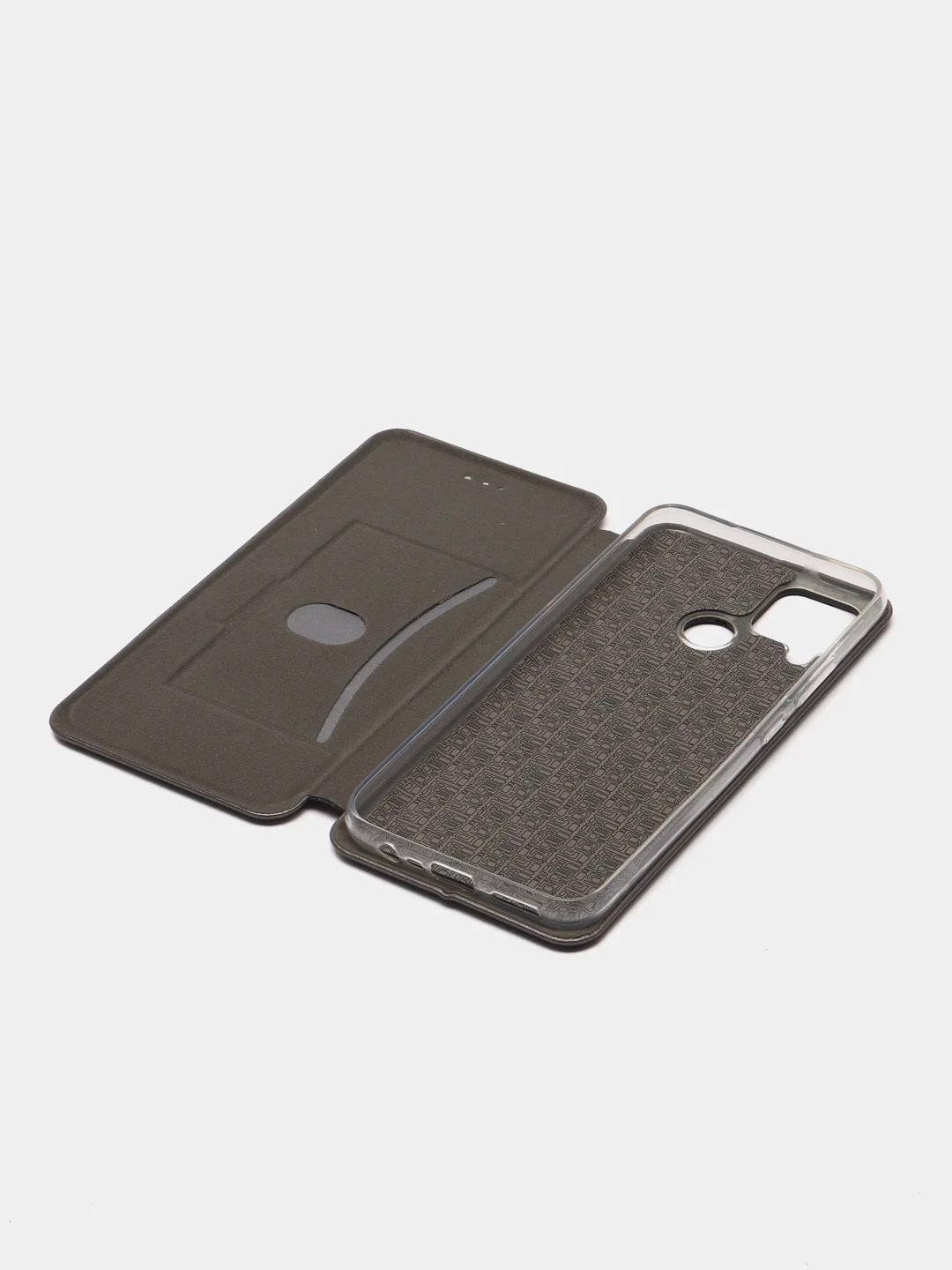 Серый чехол-книжка для Realme C21 / C25 / C15 / C11 / 8 / 8 Pro / 6 Pro / C3 / 5 / 6i / 6