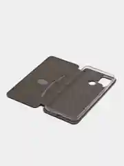 Серый чехол-книжка для Realme C21 / C25 / C15 / C11 / 8 / 8 Pro / 6 Pro / C3 / 5 / 6i / 6