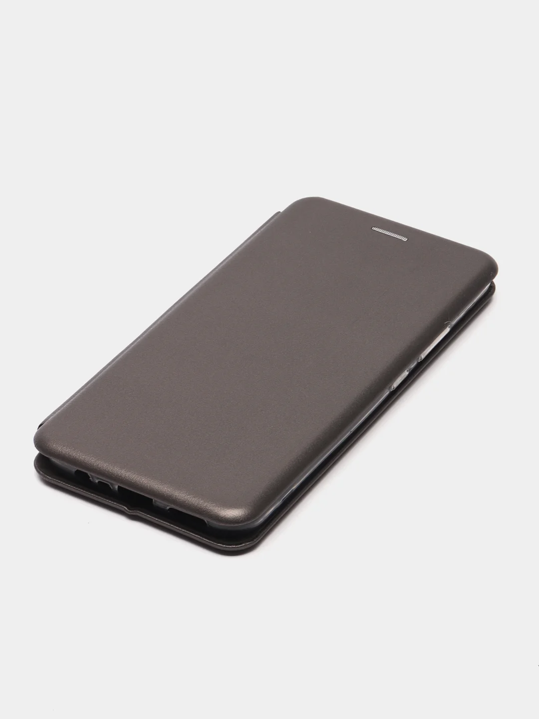 Серый чехол-книжка для Realme C21 / C25 / C15 / C11 / 8 / 8 Pro / 6 Pro / C3 / 5 / 6i / 6