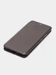 Серый чехол-книжка для Realme C21 / C25 / C15 / C11 / 8 / 8 Pro / 6 Pro / C3 / 5 / 6i / 6