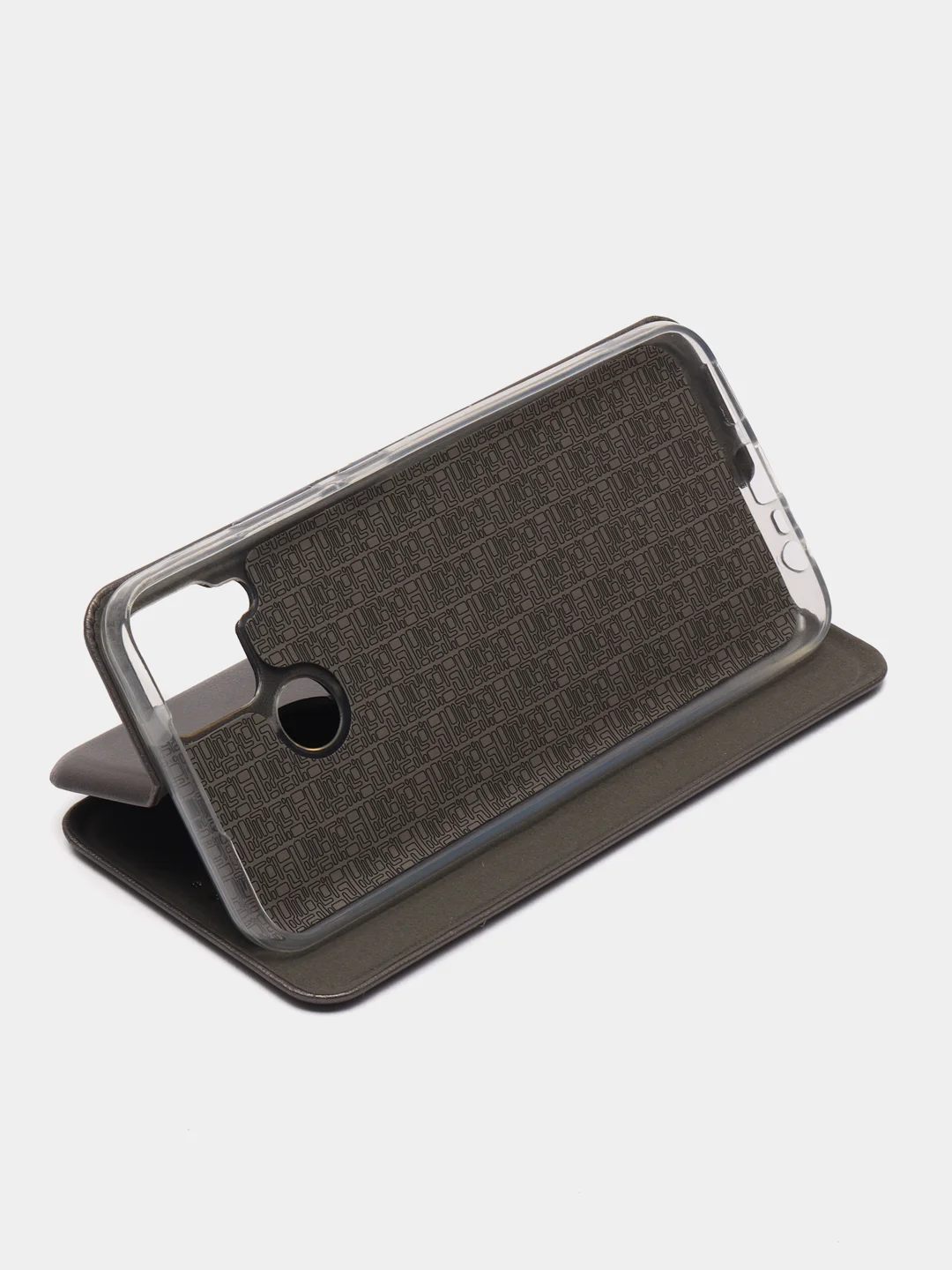 Серый чехол-книжка для Realme C21 / C25 / C15 / C11 / 8 / 8 Pro / 6 Pro / C3 / 5 / 6i / 6