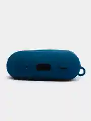 Темно-синий чехол для наушников AirPods Pro 2, силиконовый, с карабином