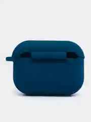 Темно-синий чехол для наушников AirPods Pro 2, силиконовый, с карабином