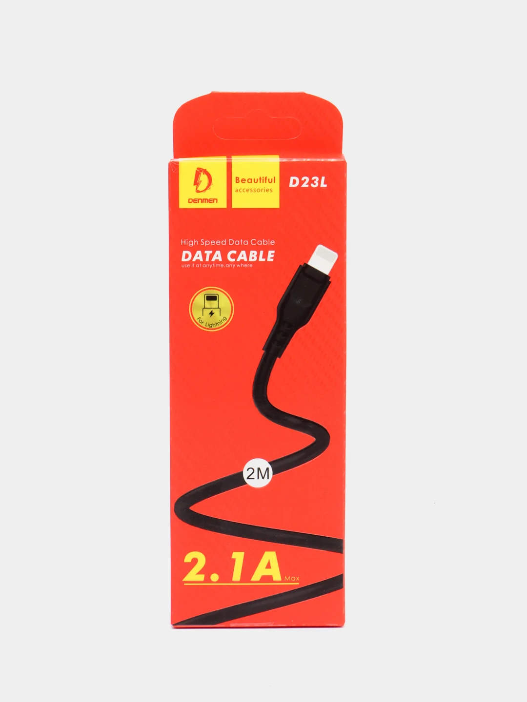 Черный кабель USB для зарядки, Lightning, Type-C, Micro, 2 м