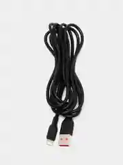 Черный кабель USB для зарядки, Lightning, Type-C, Micro, 2 м