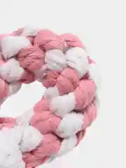 Розовый жевательная игрушка для собак и кошек, веровочная игрушка