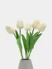 Светло-жёлтый искусственные цветы "Тюльпаны", 3 / 5 штук