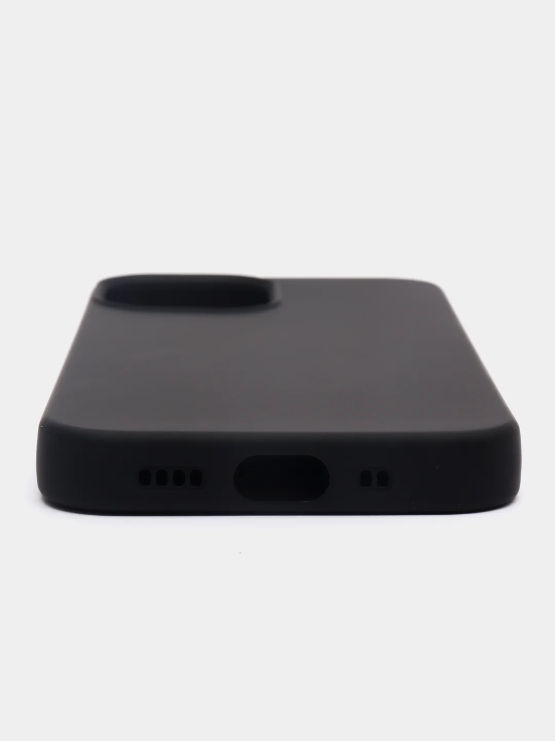 Черный силиконовый чехол для iPhone 13 Mini