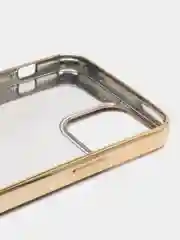 Золотой чехол со стразами для iPhone 12/12 Pro