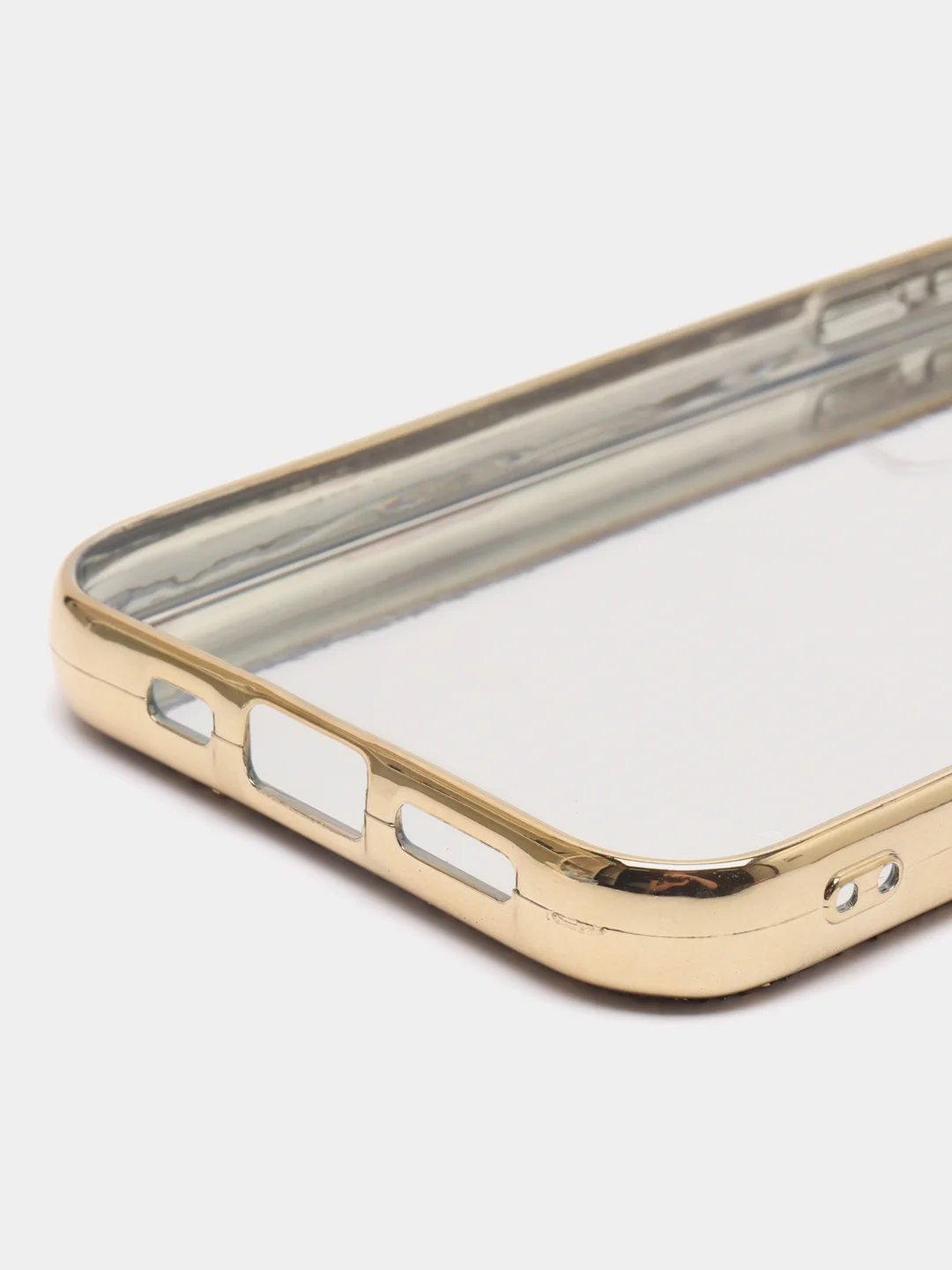 Золотой чехол со стразами для iPhone 12/12 Pro