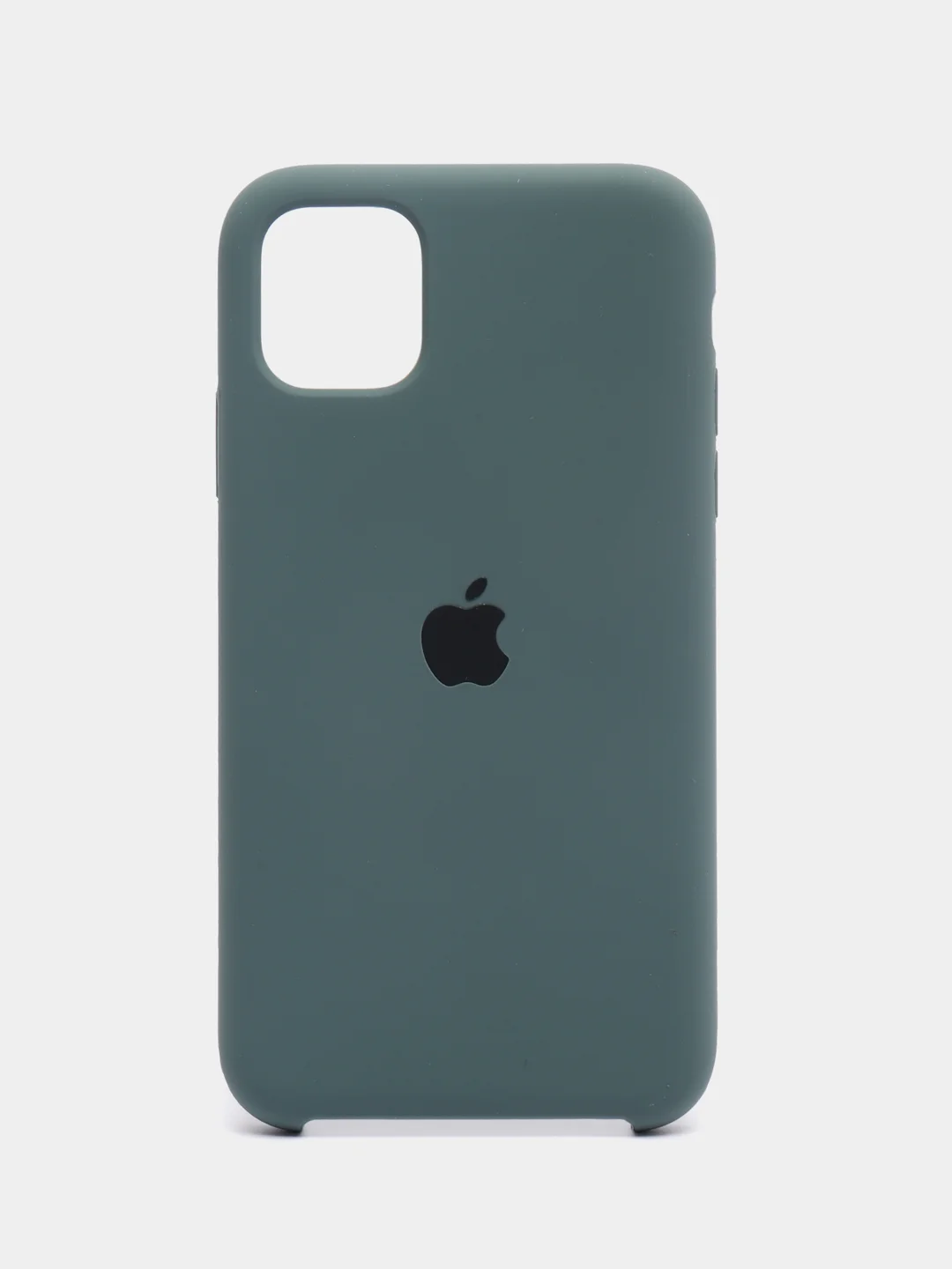 Тёмно-зелёный чехол Silicone Case для iPhone 11