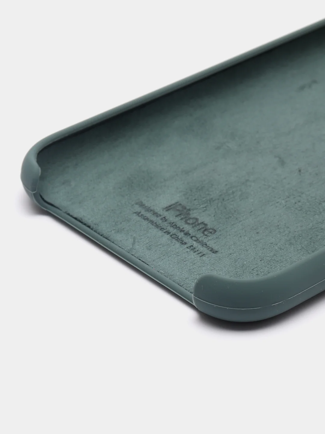 Тёмно-зелёный чехол Silicone Case для iPhone 11