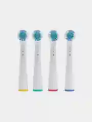 Белый сменные насадки для электрической зубной щетки Oral-B, 4 штуки