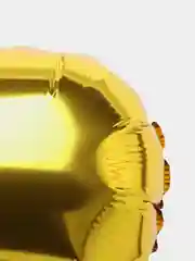 Золотой воздушный шар Цифра фольгированный 80см ,1,2,3,4,5,6,7,8,9,0