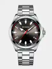 Серебряный мужские наручные часы Curren 8320 в подарочной упаковке