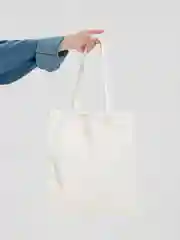 Бежевый меланж шоппер сумка  "Забавные корги"