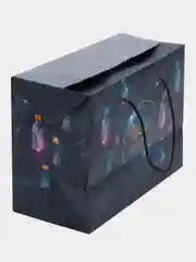 Индиго подарочный пакет для новогоднего подарка, коробка