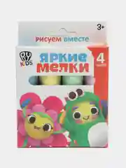 Мелки для рисования, цветные, 4 штуки