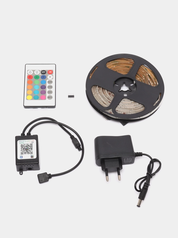 Светодиодная лента LED Strip 2835 RGB 60LED IP65 5 м, Bluetooth + ИК пульт