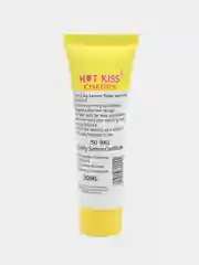 Желтый интимный лубрикант смазка Hot Kiss на водной основе для пениса и дилдо, гель-смазка