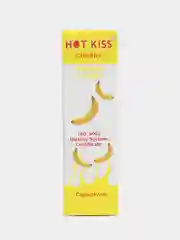 Желтый интимный лубрикант смазка Hot Kiss на водной основе для пениса и дилдо, гель-смазка