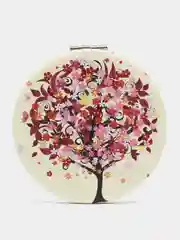 Молочный зеркало складное, карманное, косметическое, двойное