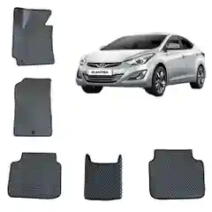 Серый автомобильные 3-D EVA коврики для Hyundai Elantra 5 / ХЕНДАЙ ЭЛАНТРА 5 поколение