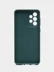 Тёмно-зелёный чехол для Samsung Galaxy A33 / Самсунг Галакси А33, пластиковый, глянцевый, под стекло