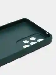 Тёмно-зелёный чехол для Samsung Galaxy A33 / Самсунг Галакси А33, пластиковый, глянцевый, под стекло