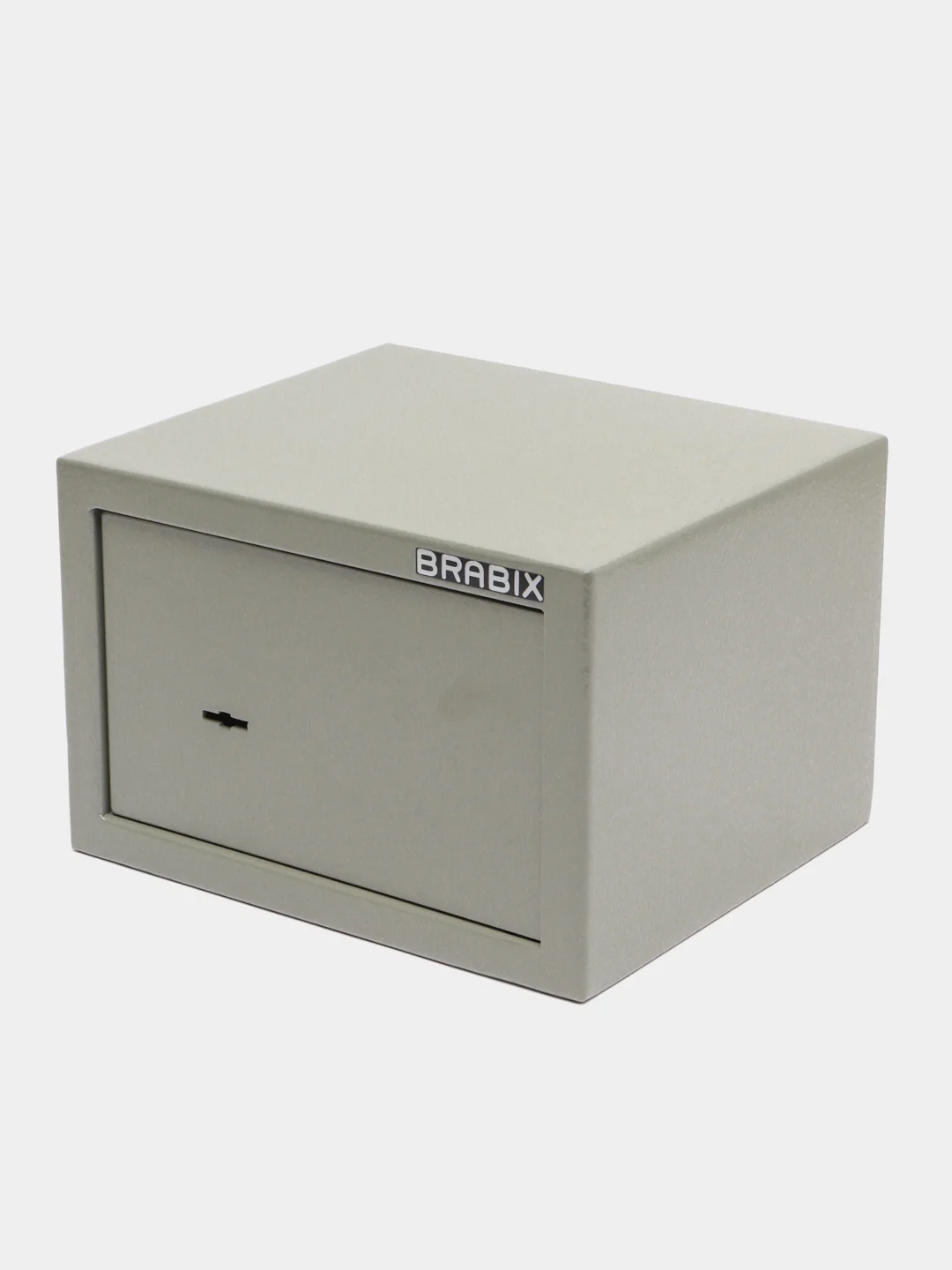 Сейф маленький мини мебельный для денег и документов Brabix, 180х270х236мм, ключевой замок