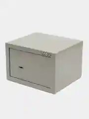 Сейф маленький мини мебельный для денег и документов Brabix, 180х270х236мм, ключевой замок