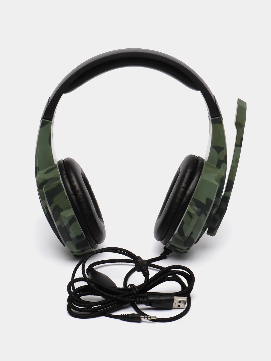 Зеленый игровые наушники Gaming Headset RGB Light R9600